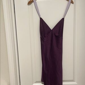Victoria's Secret Deep Purple Satin slip nightgown large